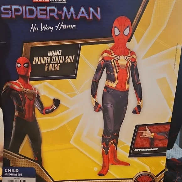 Marvel Spider-Man No Way Home Kids Costume Kids Medium New - Picture 6 of 10